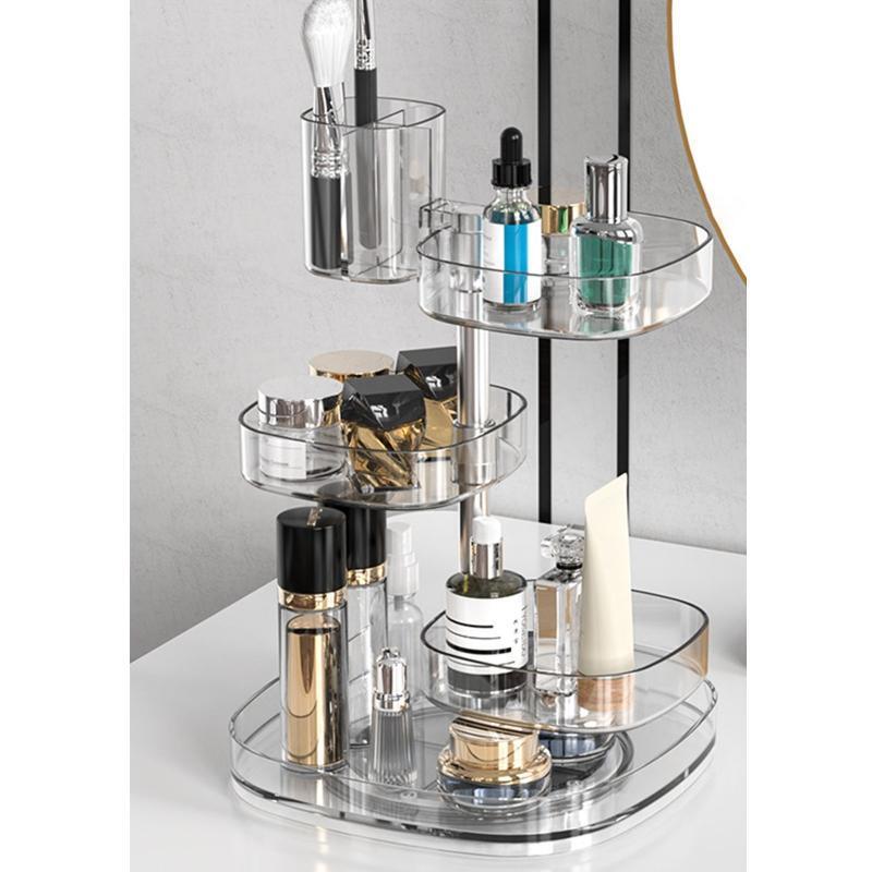 360 Rotating Makeup Organizer 5 Layers Adjustable Spinning Holder Storage Rack