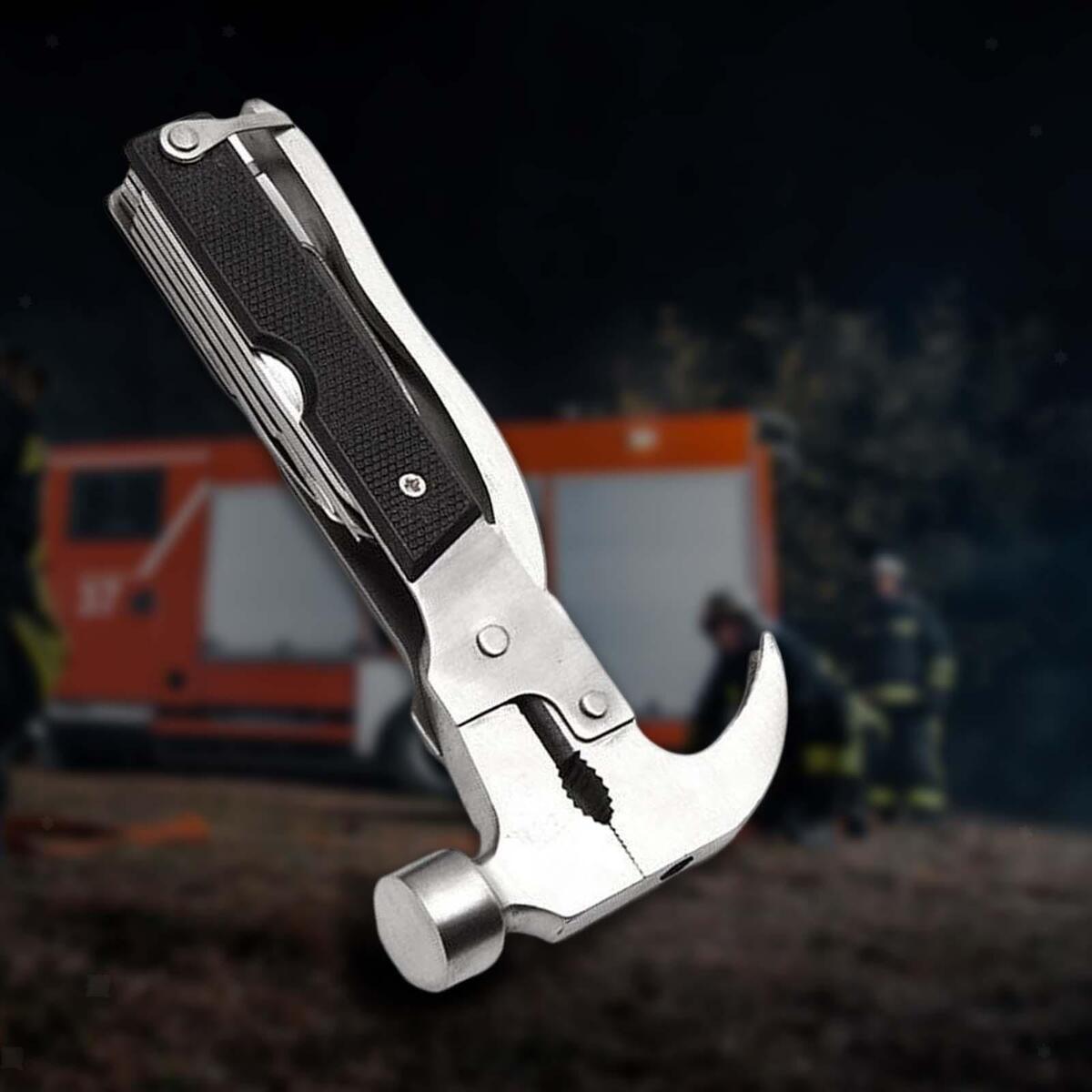 Multi Purpose  Hammer Survival Emergency with Pliers Set Cutter