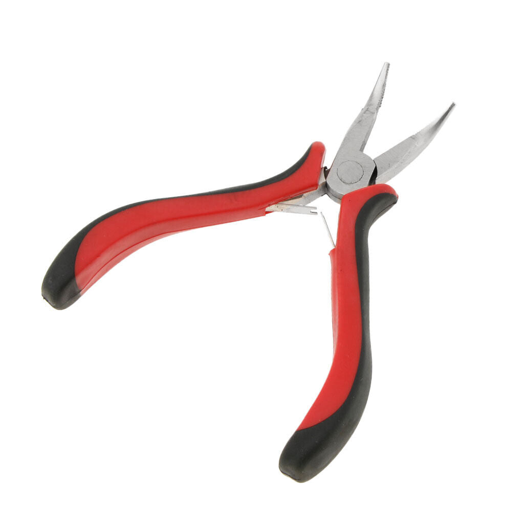 Hair Extension Feather Pliers Pulling Tool Hook Clip with Heat Shield Kit