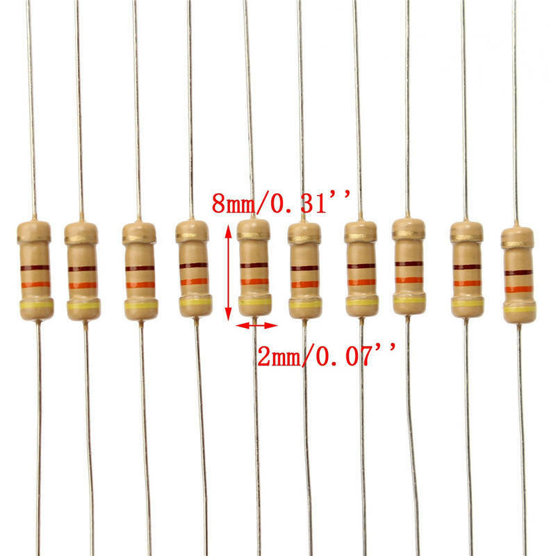 1500pcs 1/4W 75 Values 5% Carbon Film Resistors Assorted kit (1 ohm~ 10M ohm)