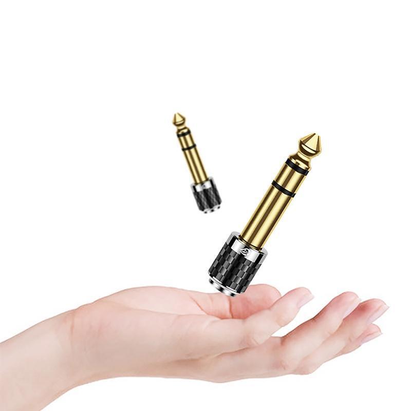 Reliability 6.35mm Male to 3.5mm Female Adapter for Guitar Amplifier, Headphone