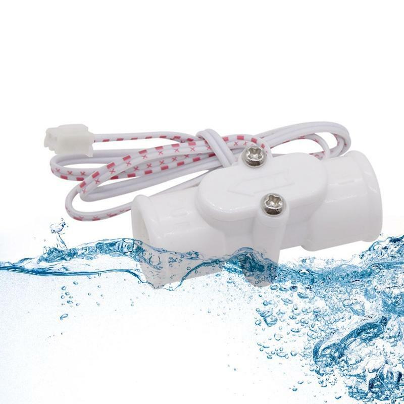 1/2" Thread Plastic Electric Solenoid Valve Water Inlet Flow Switch Volt 0-110V