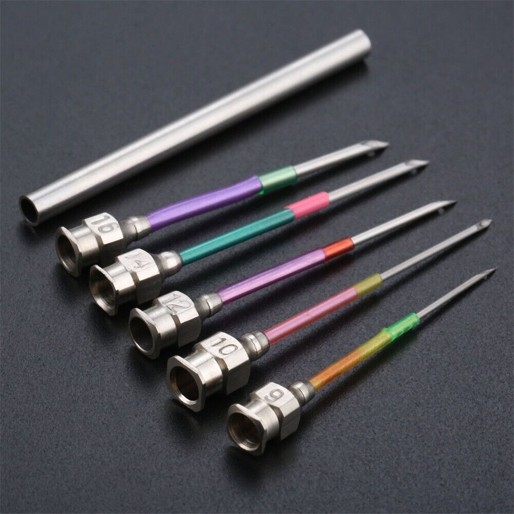 5Pcs 5 Sizes Home Sewing Tool Hand Embroidery Poked Needles 5cm with Rod 5.5cm