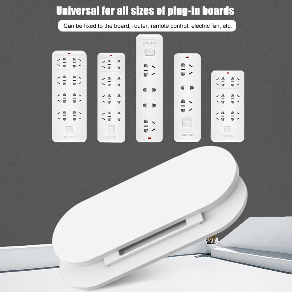 Punch-free Plug Fixer Self-Adhesive Socket Wire Organizer Power Strip Shelf