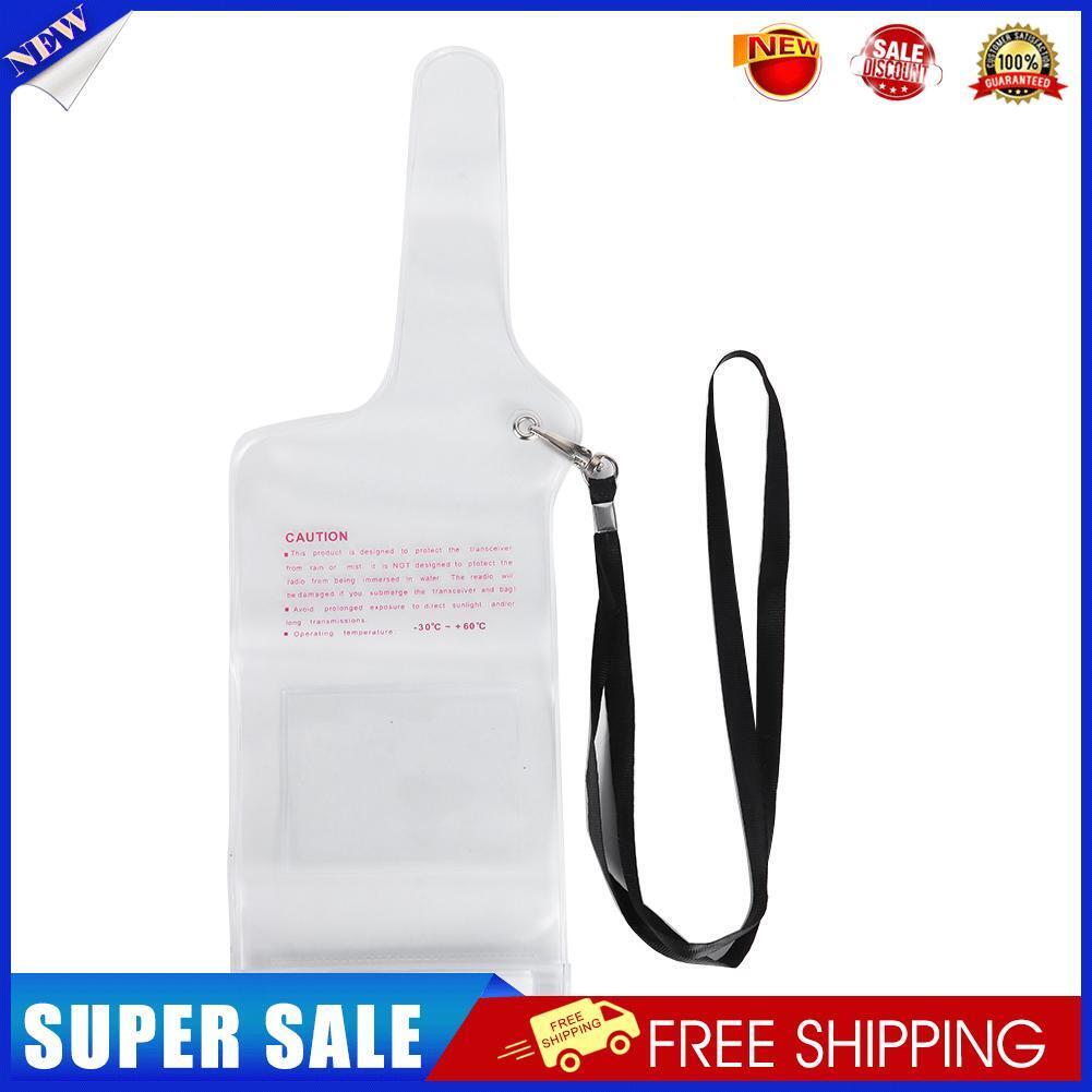 Transparent Waterproof Bag Pouch for Universal Walkie Talkie Two Way Radio