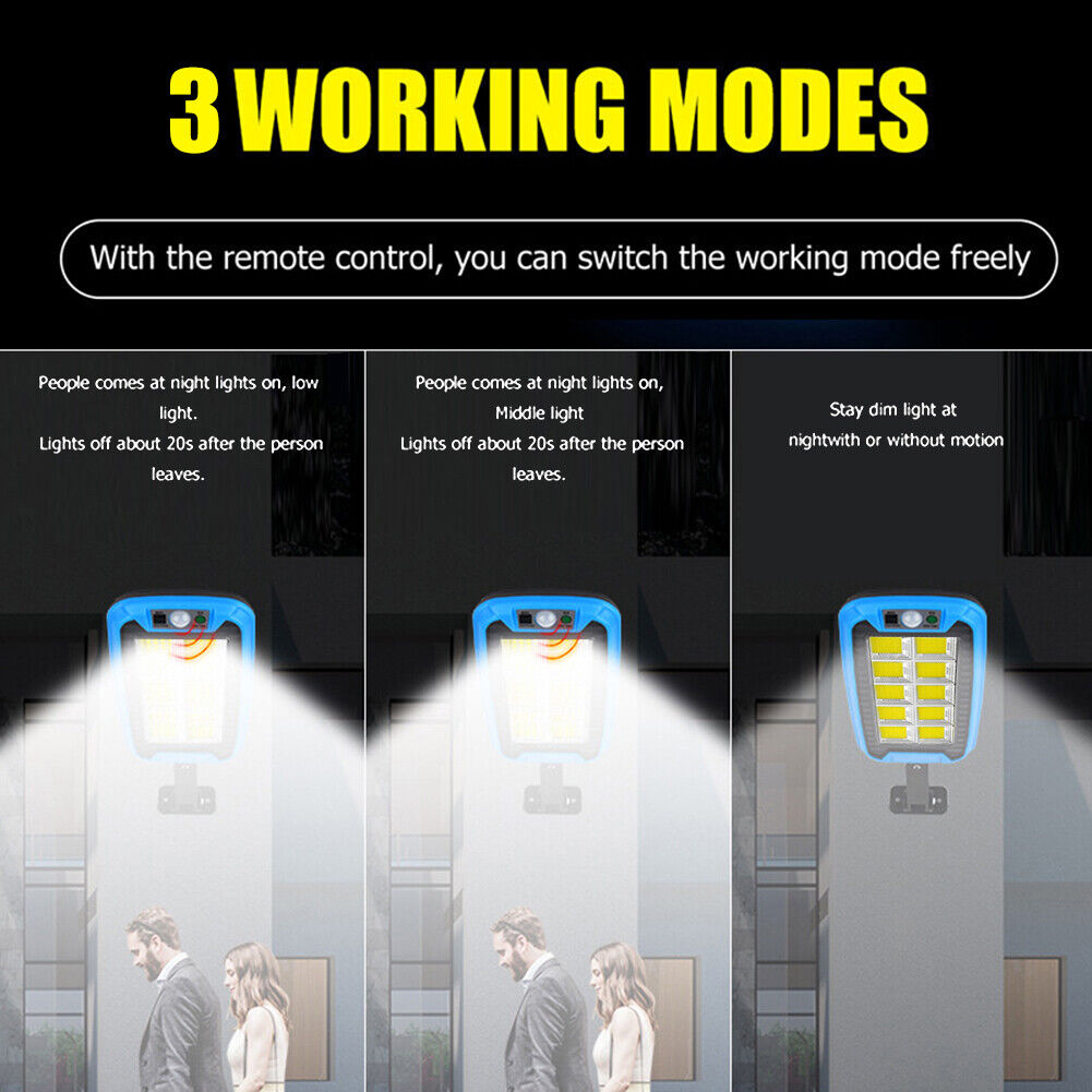 240COB Solar Lights PIR Motion Sensor Wall Street Lamp Sunlight (TY07707)
