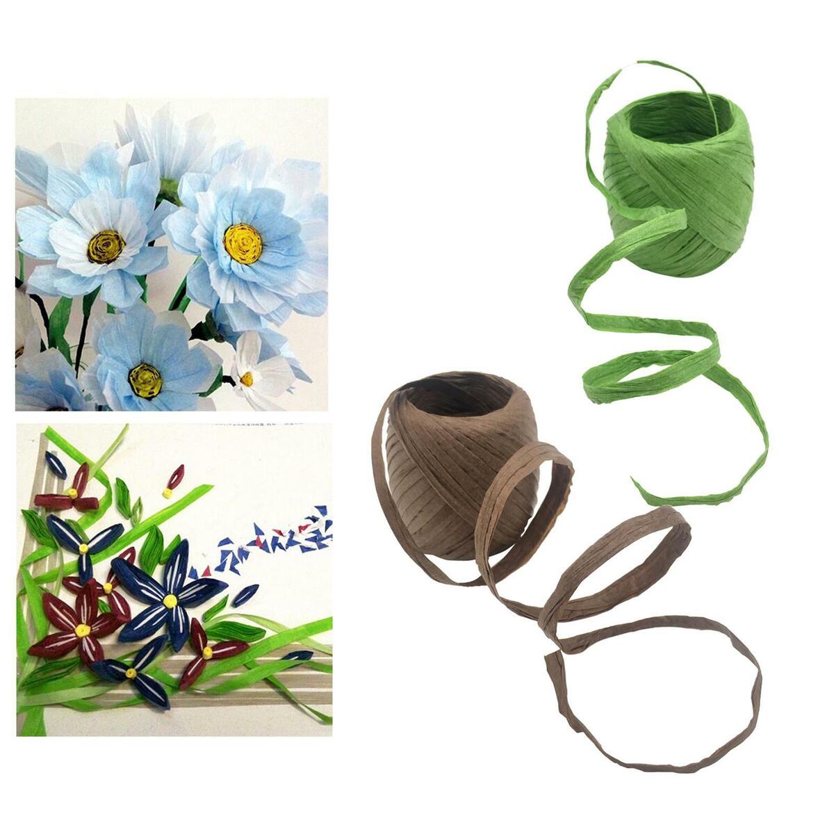 Raffia Paper Ribbon String   Decorative Embellishments