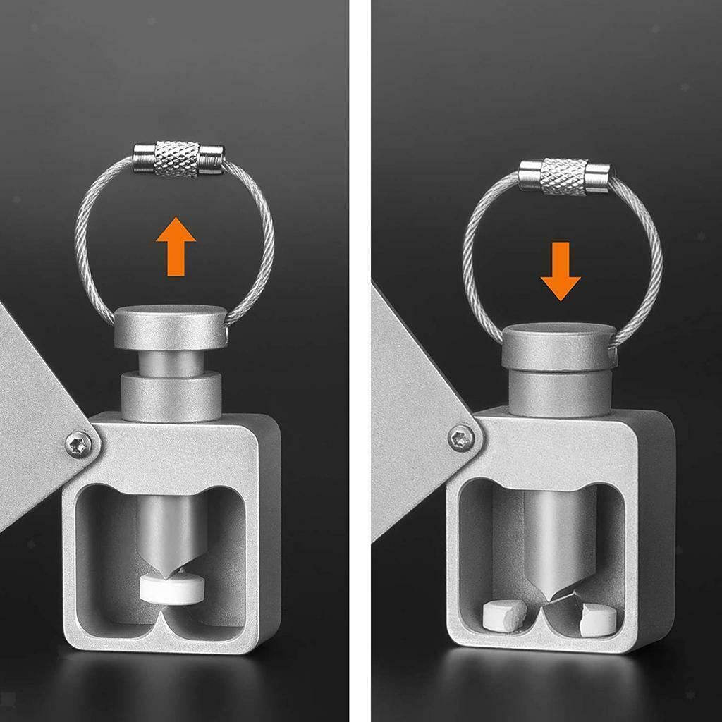Aluminum Multifuntion Pill Box Medicine Holder Case for Outdoor