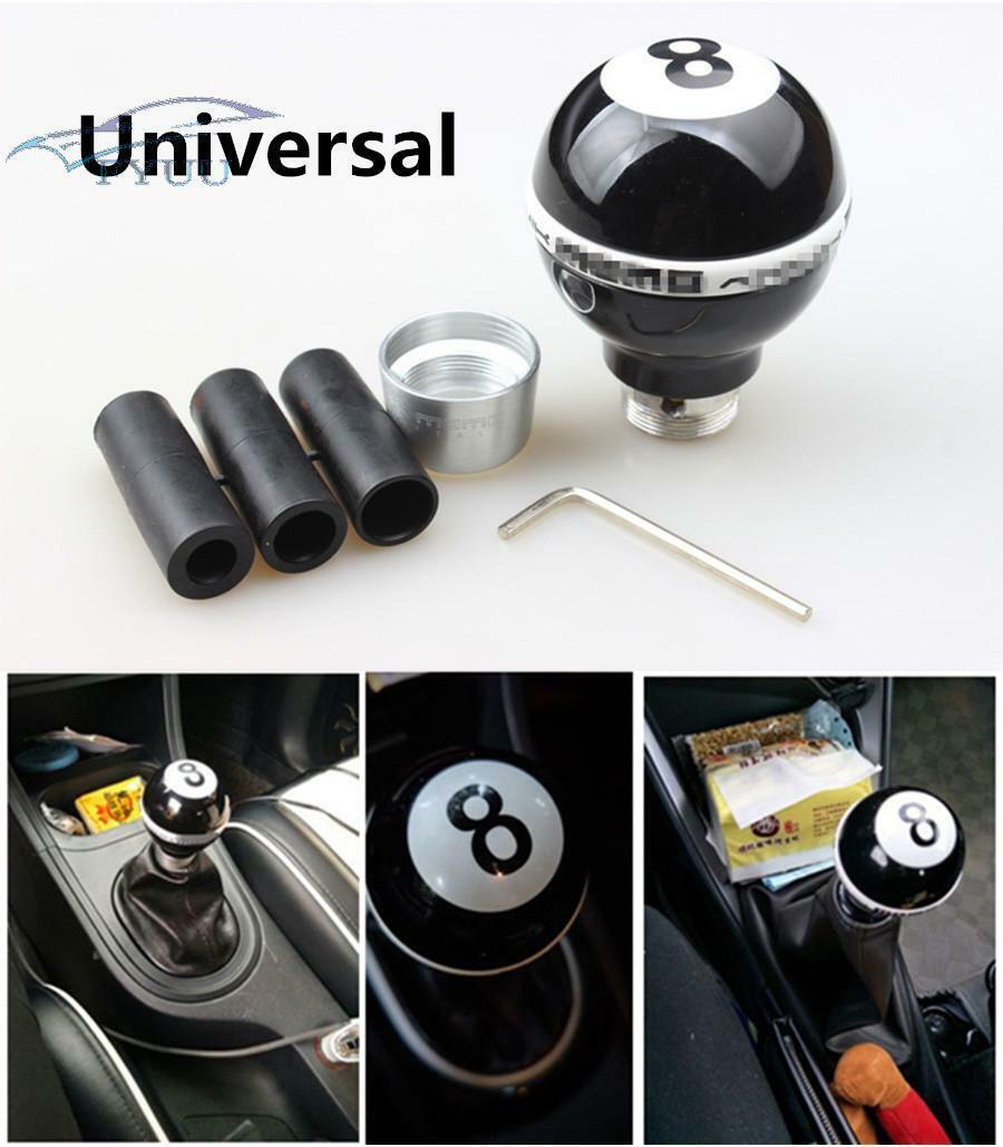 Car Gear Aluminum Alloy Shift Knob Ball 8 Billiard Shape Manual Lever Shifter