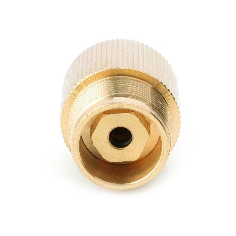 Outdoor Gas Tank Propane Refill Adapter Solid Brass Stove Connector Copper