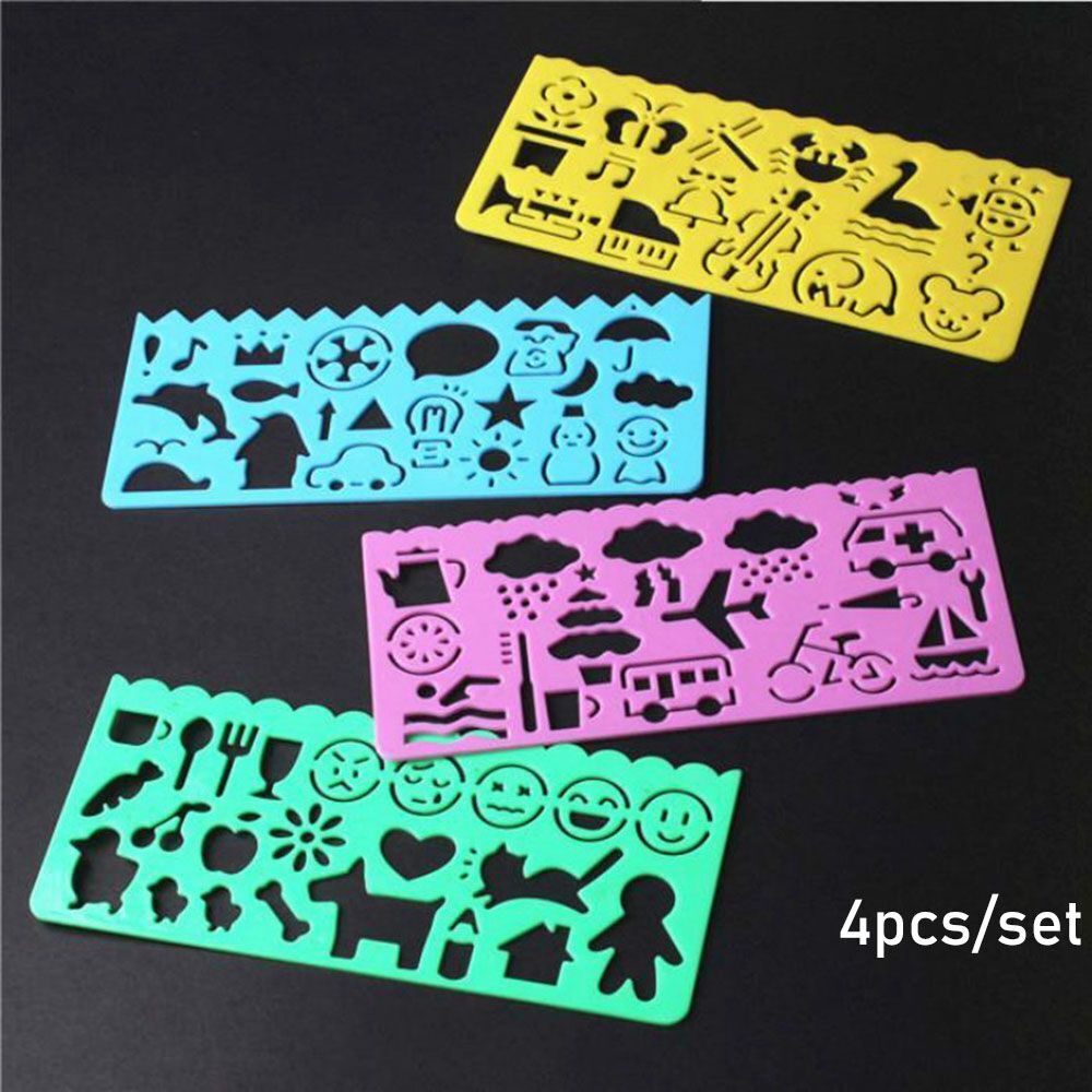 Ruler Animal Drafting Tools Stationery For Students Learning Draw Pictures