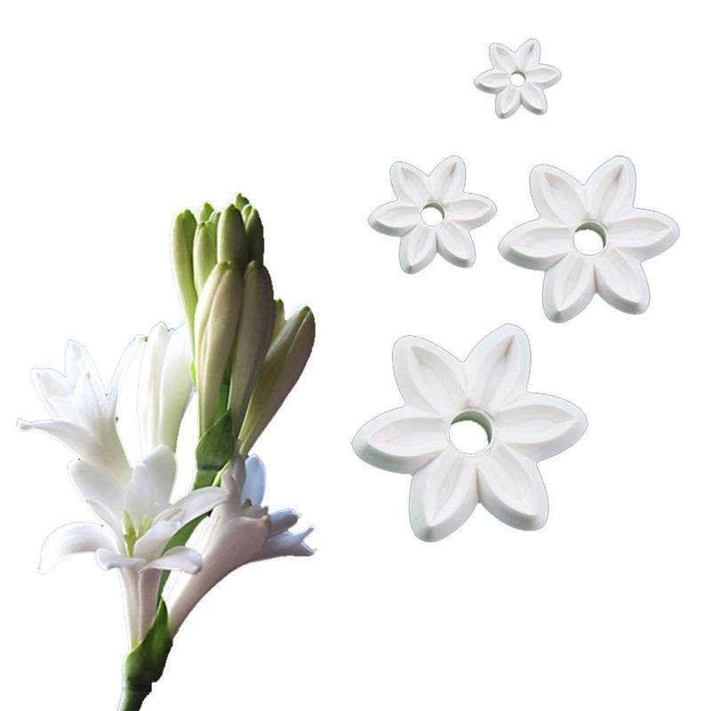 Fondant Molds Cake Decor Tool Flowers Shaped for Children Biscuit Baking Gadgets
