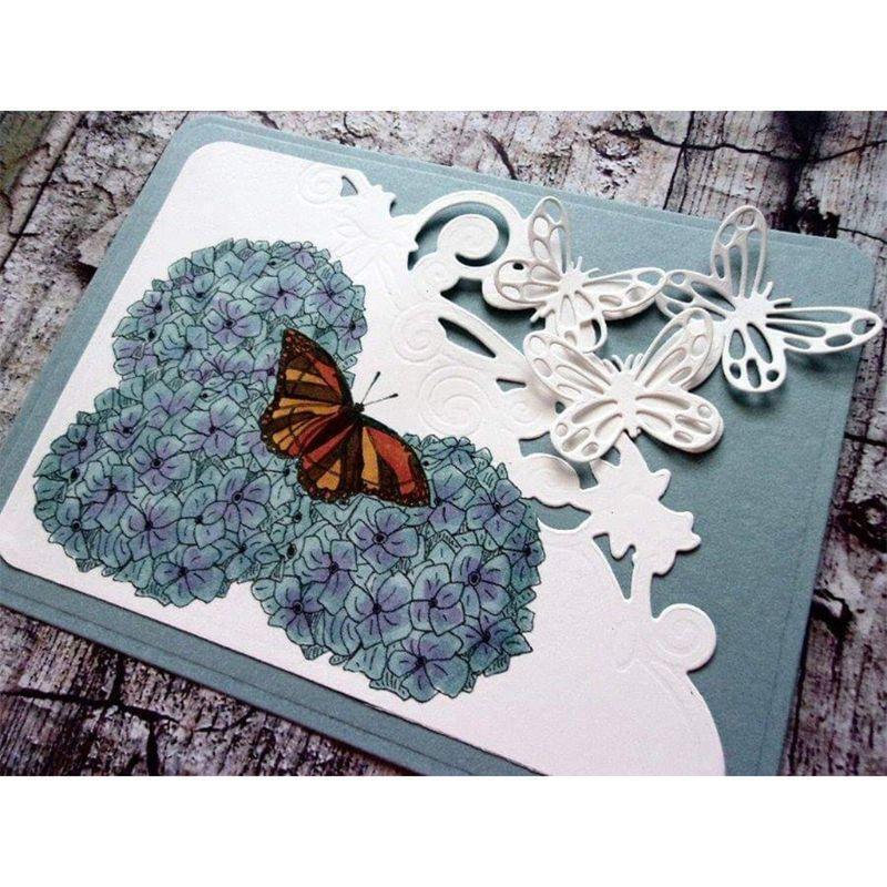 Dragonfly Flowers Silicone Clear Seal Stamp DIY Scrapbooking Embossing Photo Art