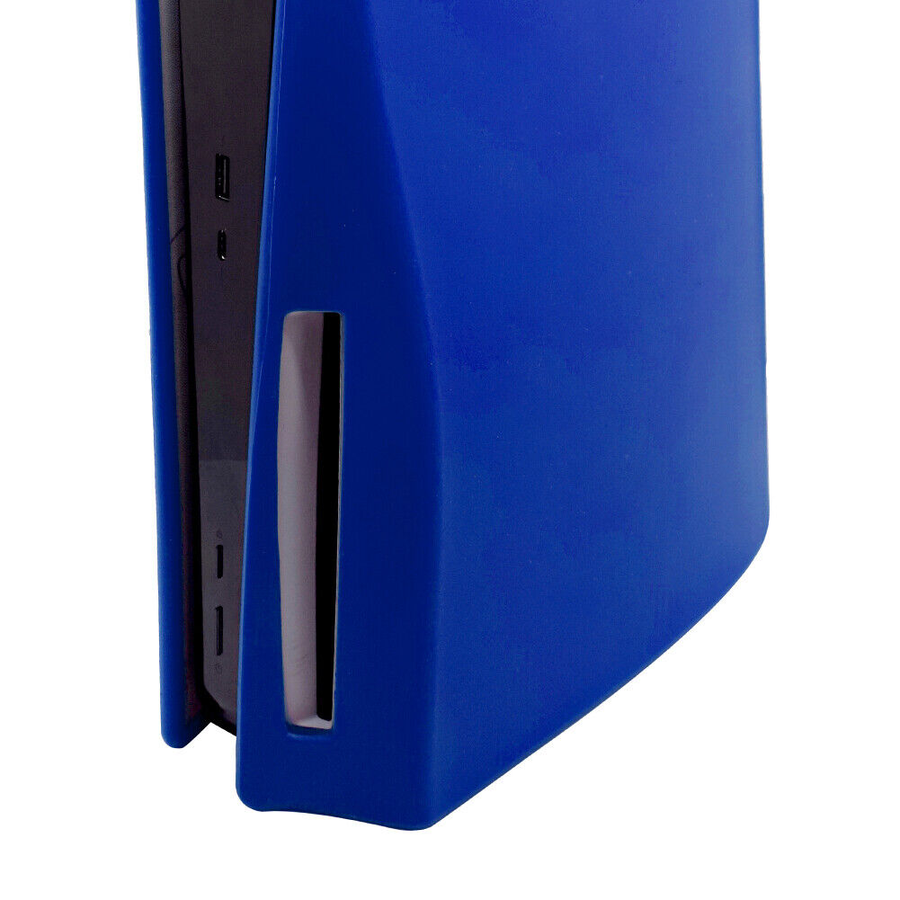 Silicone Dustproof Protective Housing Cover for PS5 (Optical Drive Blue)