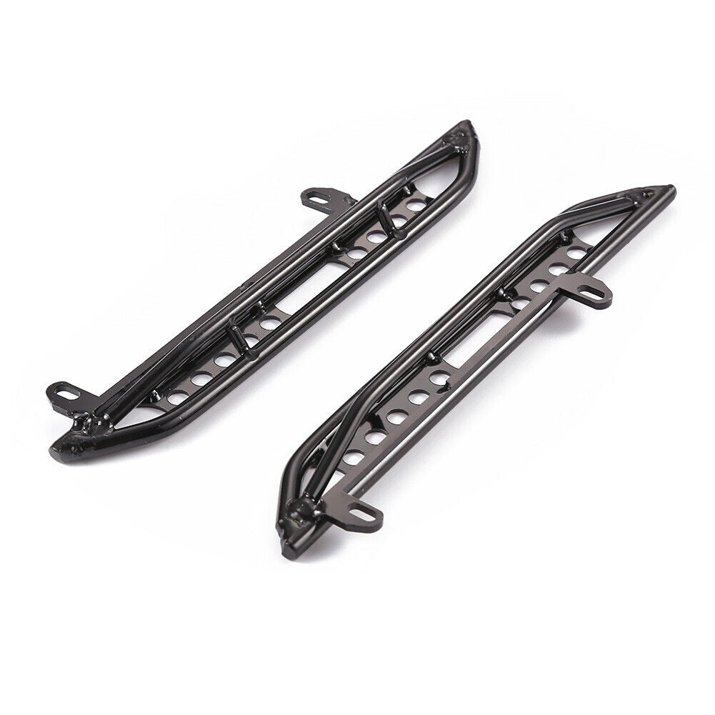 2pcs Metal Side Pedals Step Running Board Rock Slider for 1/10 Axial RC Car