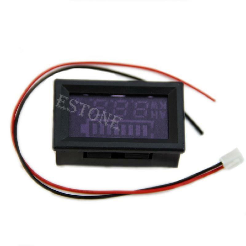 Durable 12v Acid lead indicator Battery capacity digital LED Tester voltmeter