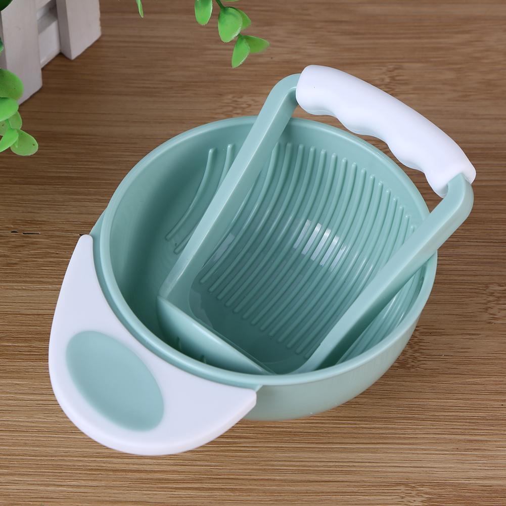 Baby Grinding Set Manual Food Grinder Bowl Rod Infant Fruit Cool Mills Tool