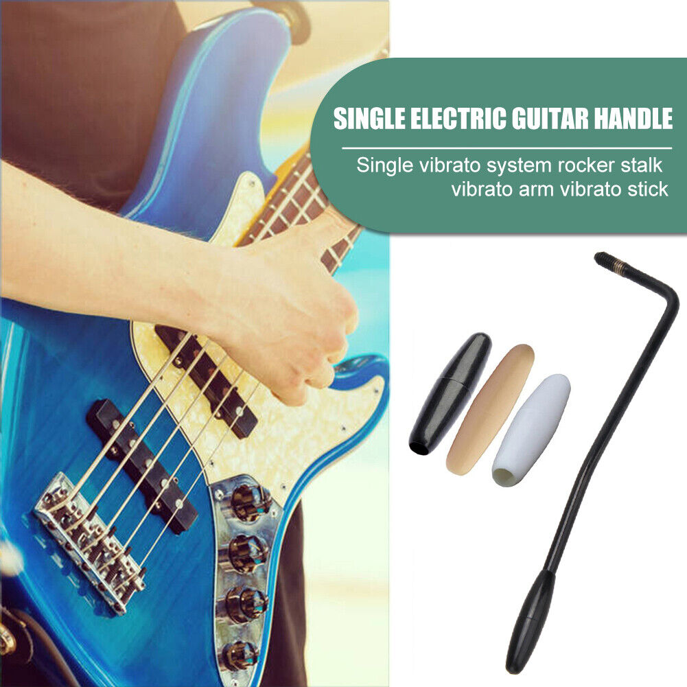 6mm Tremolo Arm Whammy Bar w/ Tips Electric Guitar Instruments Part (Black)