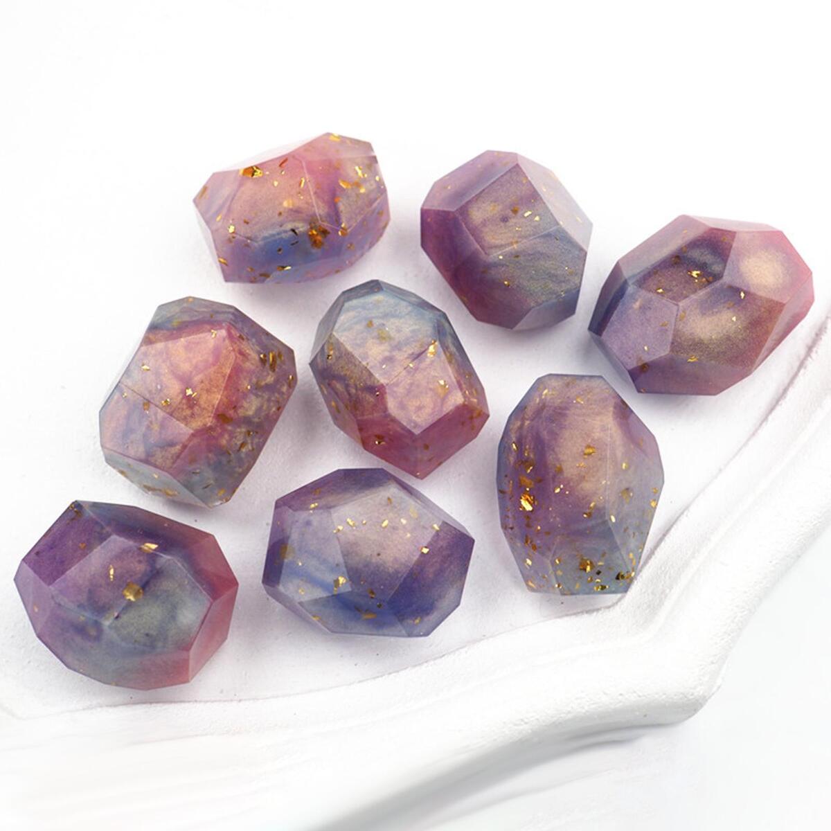 2Pcs Irregular GEM Silicone Mould  Decoration Faceted
