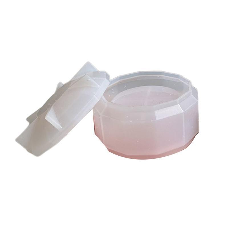 Silicone Jewelry Box Mold with Lid Jewelry Box Candle Holder Mould Bottle Epoxy