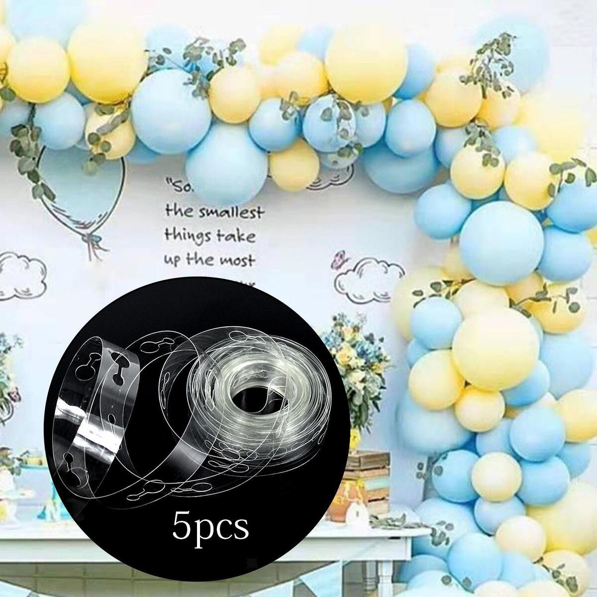 10Pcs Balloon Chain Strip 5M Balloon Holder for Party Baby Shower Supplies