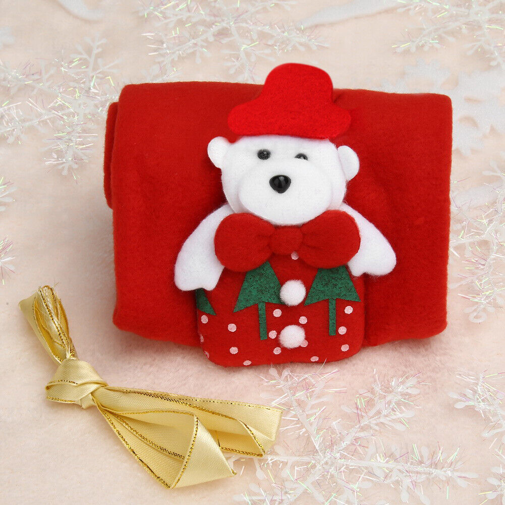 Cute Christmas Wine Bottle Bag Dinner Xmas Table Party Decor (Bear)