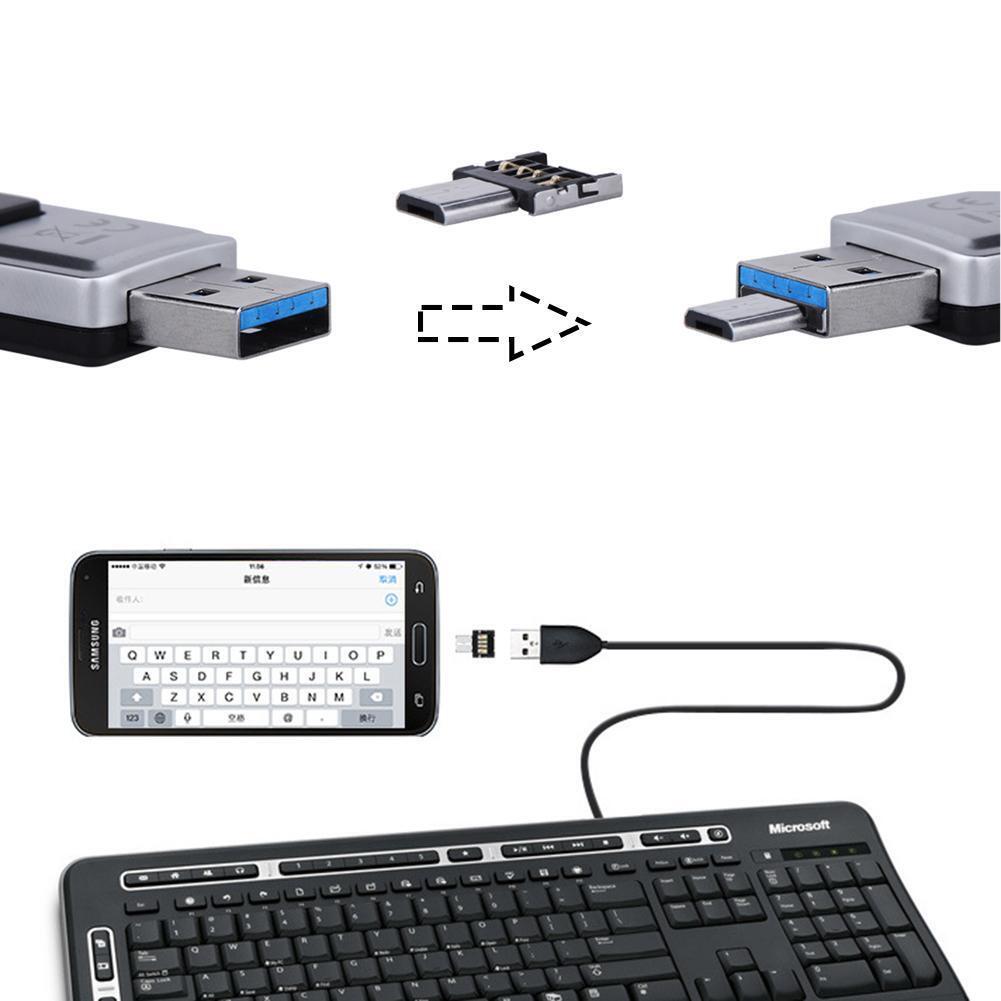 1x OTG Adapter USB to Micro USB Converter Flash Drive Connector for Android