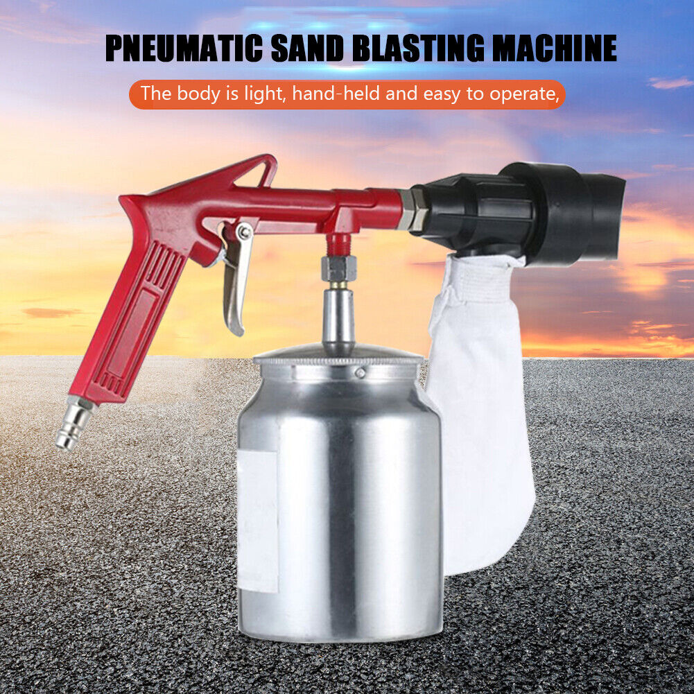Pneumatic Sandblaster Spray Gun Anti-rust Sand Blasting Power Tools Kit