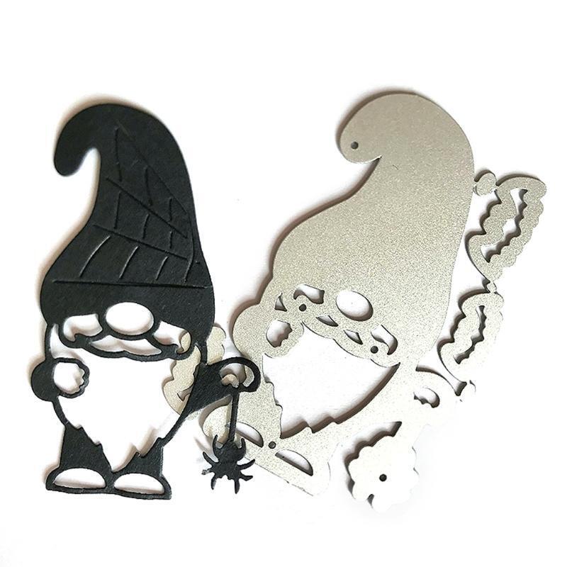 Halloween Gnome Metal Cutting Dies Stencil Scrapbook Album Paper Card Template
