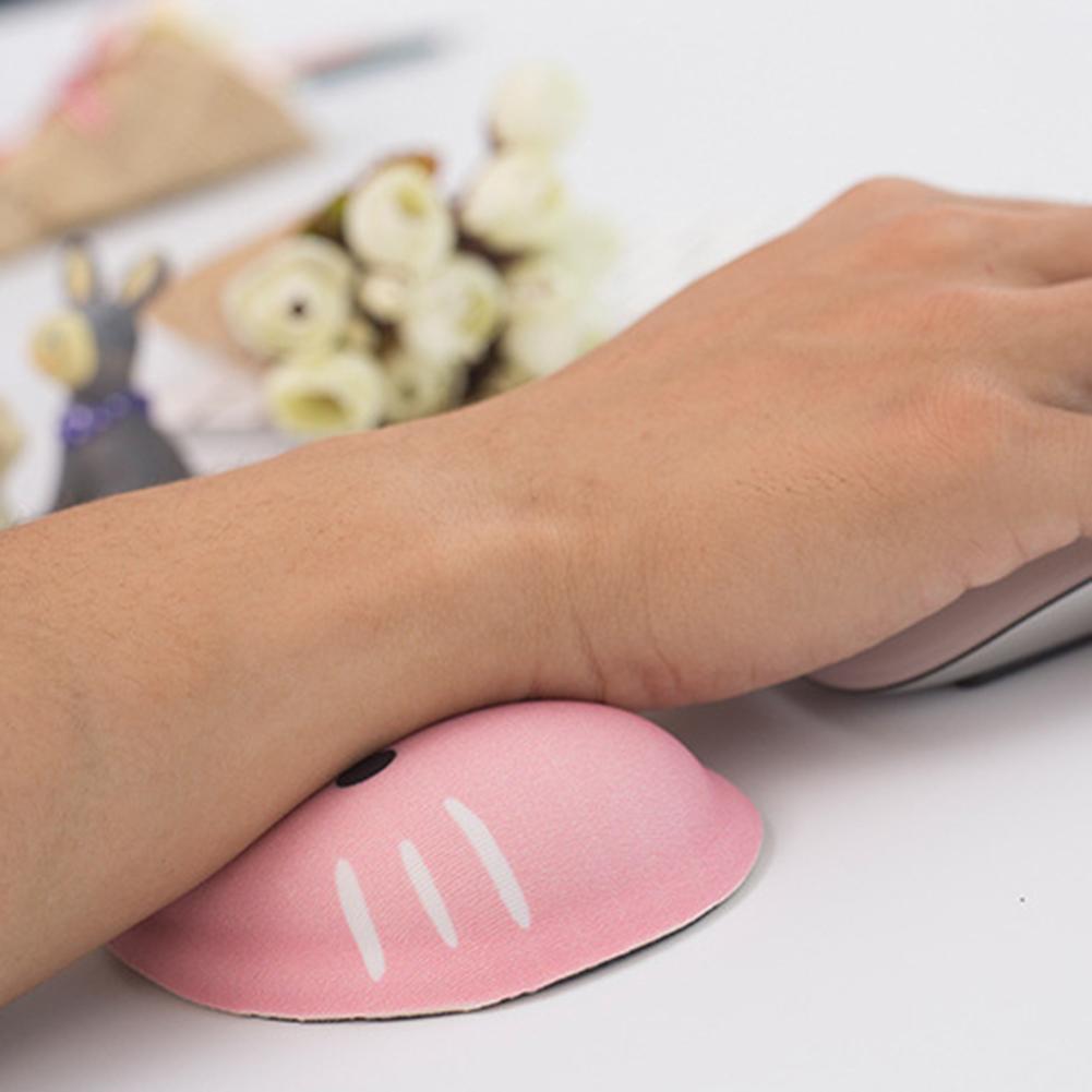 Cartoon Cat Silicone Wrist Rest Mouse Pad Desktop PC Hand Support Cushion