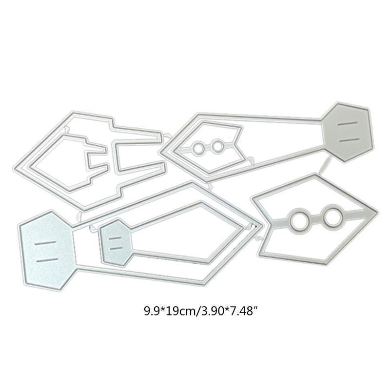 Bow Tie Cutting Dies 5 Pcs Stencil Scrapbooking DIY Album Stamp Paper Card