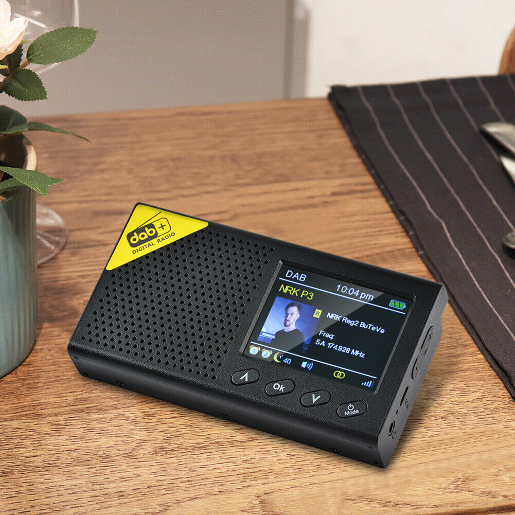 LCD Display Bluetooth-compatible 5.0 Digital Radio Stereo DAB FM Audio Rece