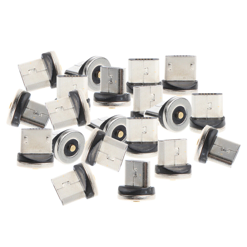 20x Micro USB Magnetic Tips Head Adapter Connector for Cellphone Tablets