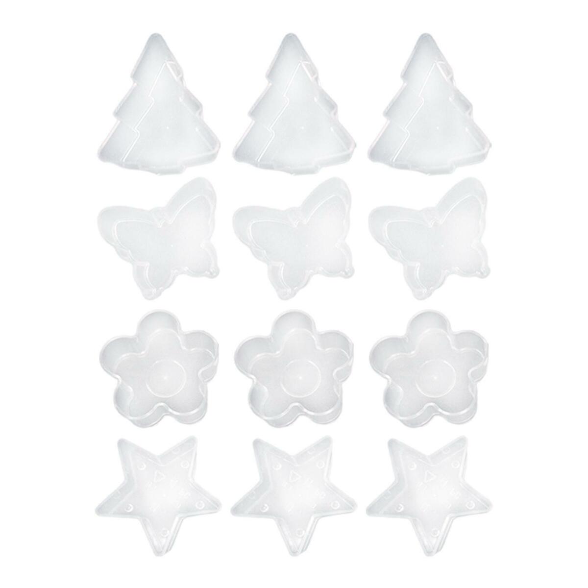 12x Plastic Tealight Cups Tea Light Molds Containers 4  for DIY Candle