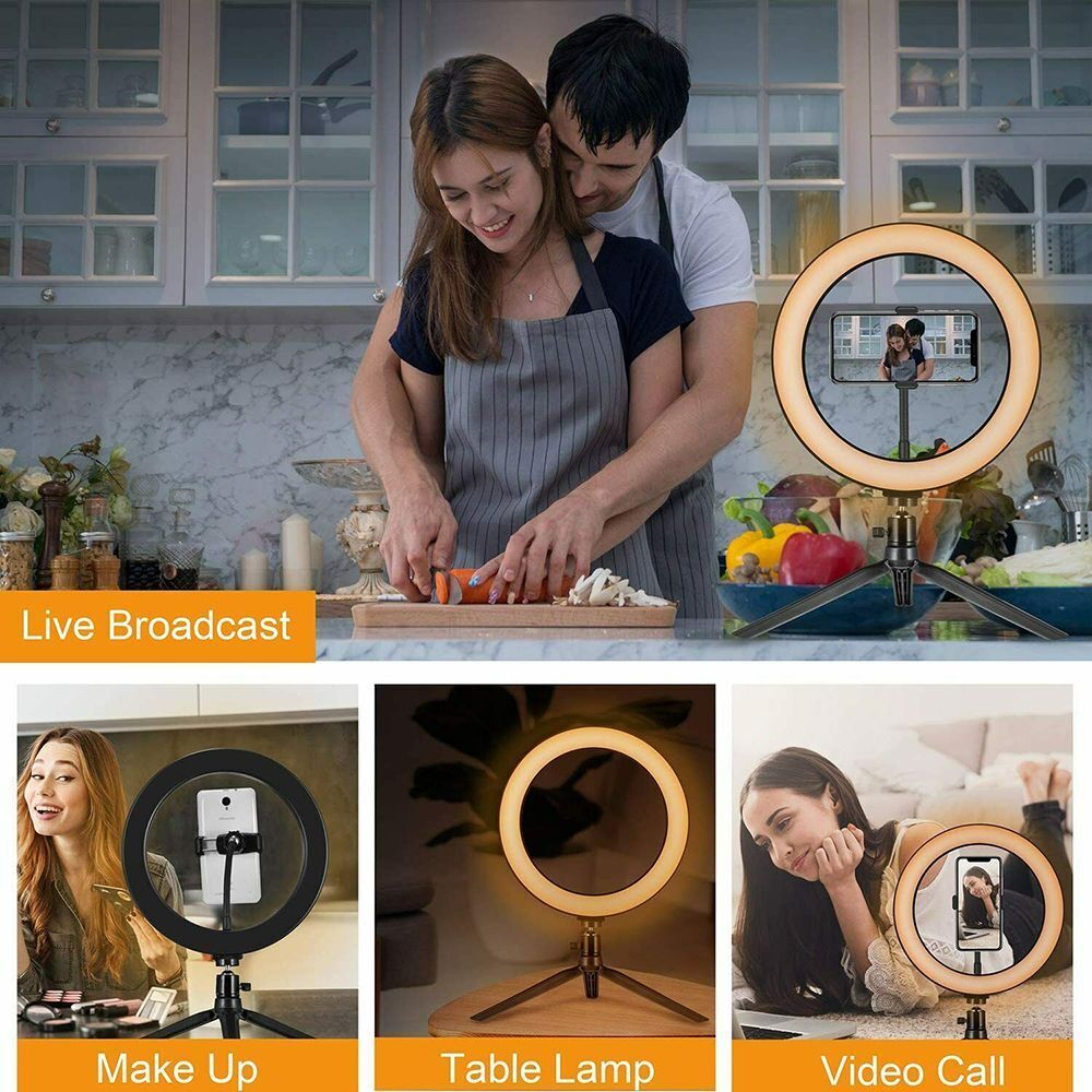 Ring Fill Light with Tripod Stand Photography Lighting For Tik Tok Youtube