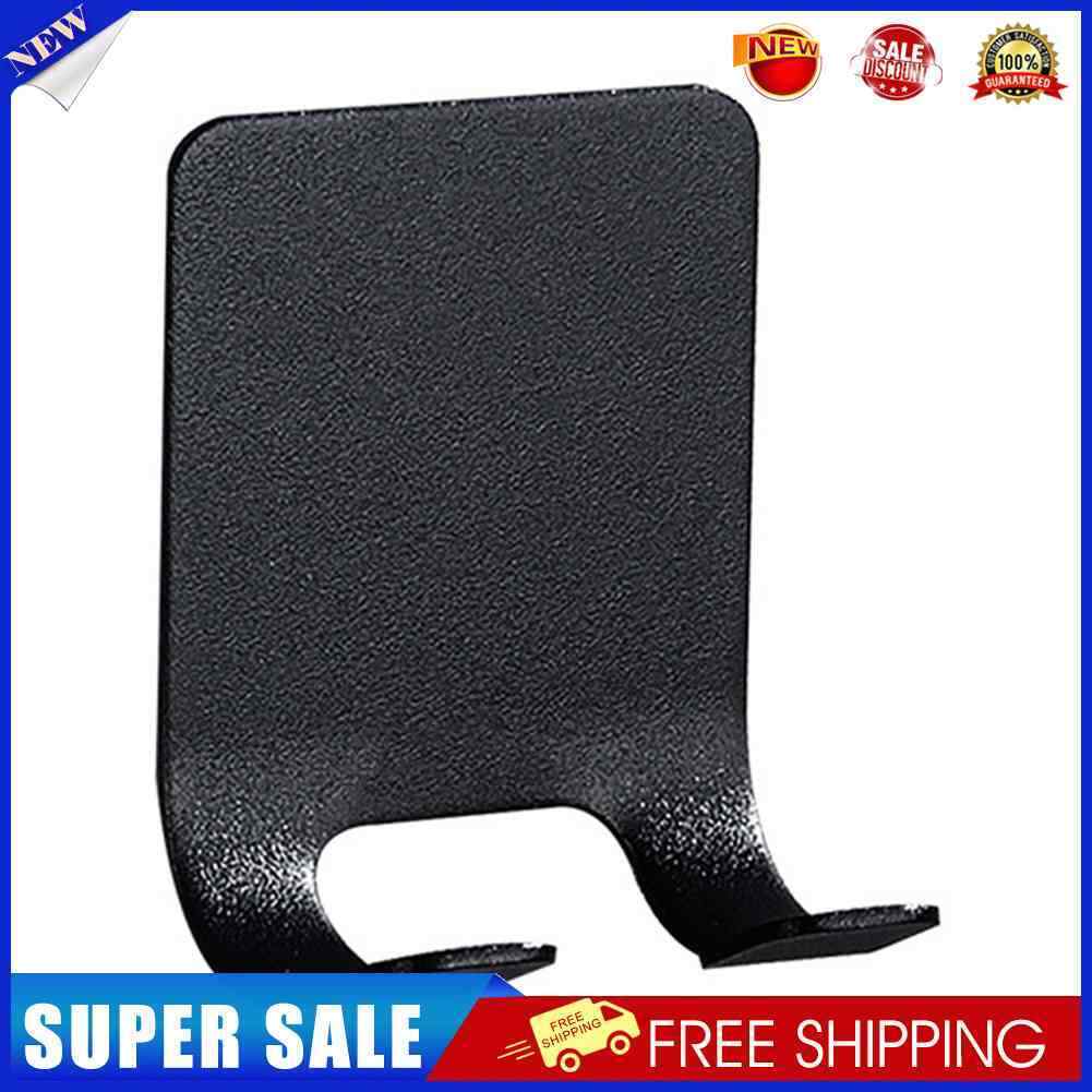 Punch Free Hook Strong Door Wall Hanger Stainless Steel Razor Rack (Black)