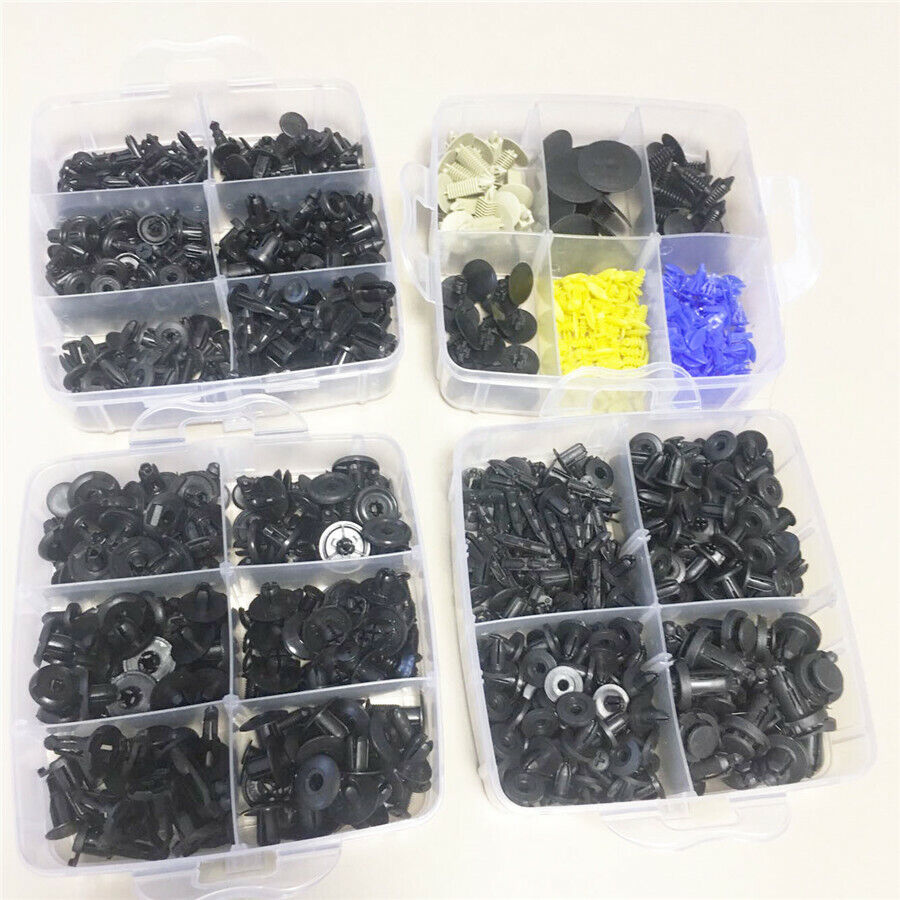 650 Pcs Boxed Car Auto Bumper Door Trim Fastener Set Repair Parts Plastics Clips