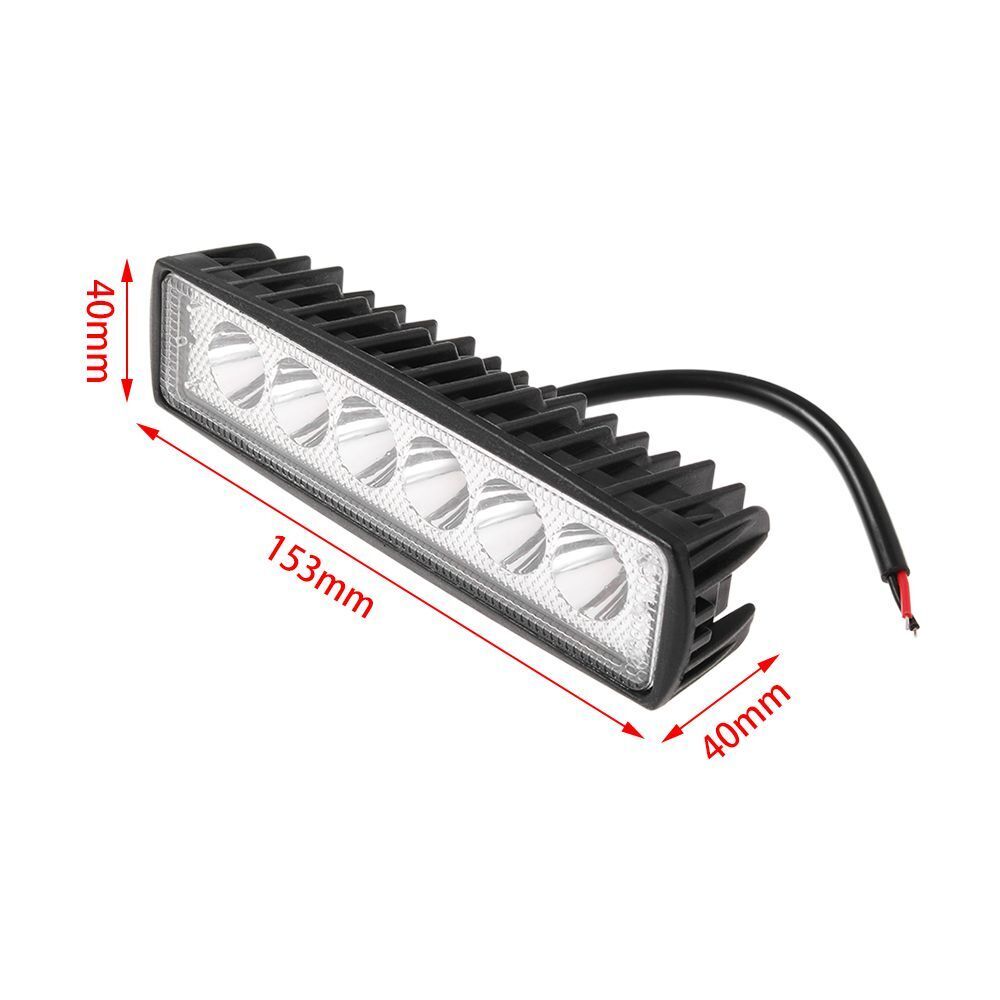Truck SUV 12V 800LM 6 LED  Car Work Light Bar Spotlight DRL Driving Fog Lamp