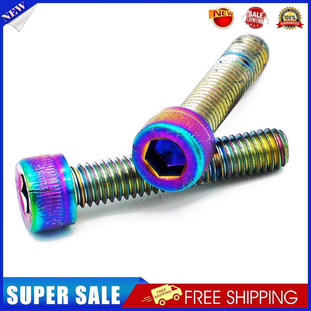 2pcs M6 Road Bike Bowl Cover Bicycle Stem Top Cap Screw for 30mm Fork Tube