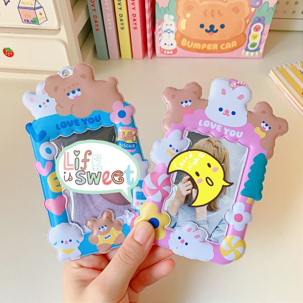 Elastic Rope Cartoon Campus Card Package ID Holder Card Cover Protective Case