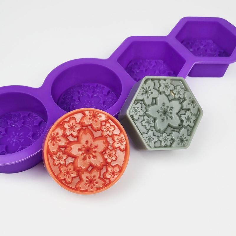 Silicone Soap Molds Exquisite Flower Shape Best Gift Ideas for Handemade Lover