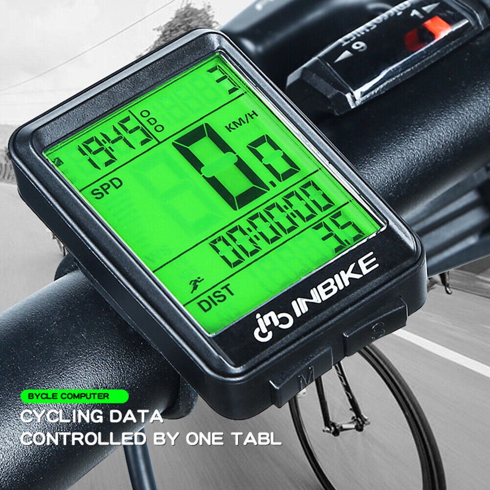 INBIKE Waterproof Bicycle Odometer Wireless Bike Cycling Speedometer (A)