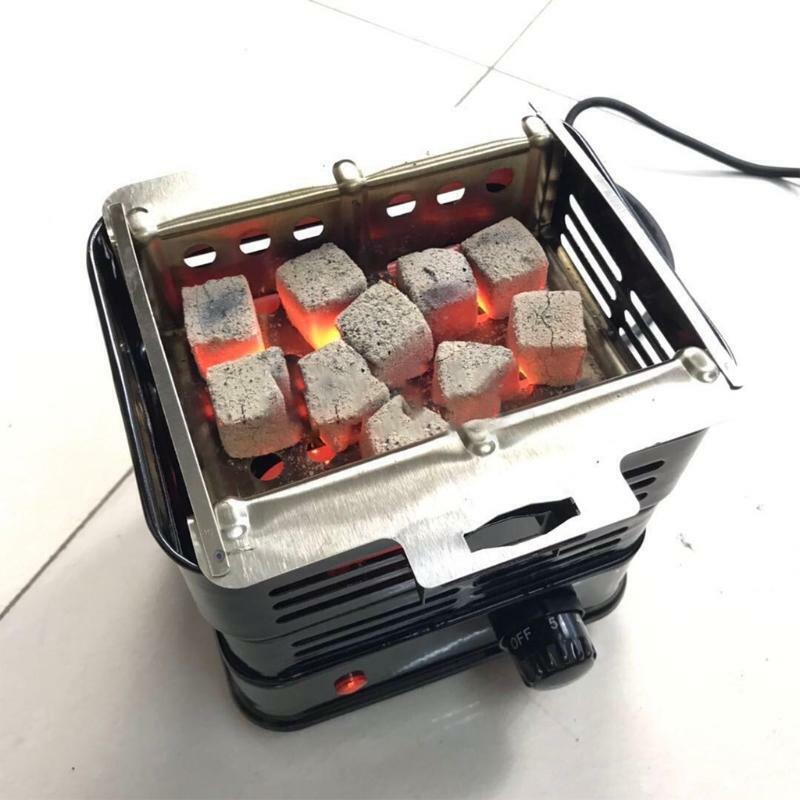 Portable Mini Square Charcoal Stove Electric Burner Hotplate Furnace Home Cook