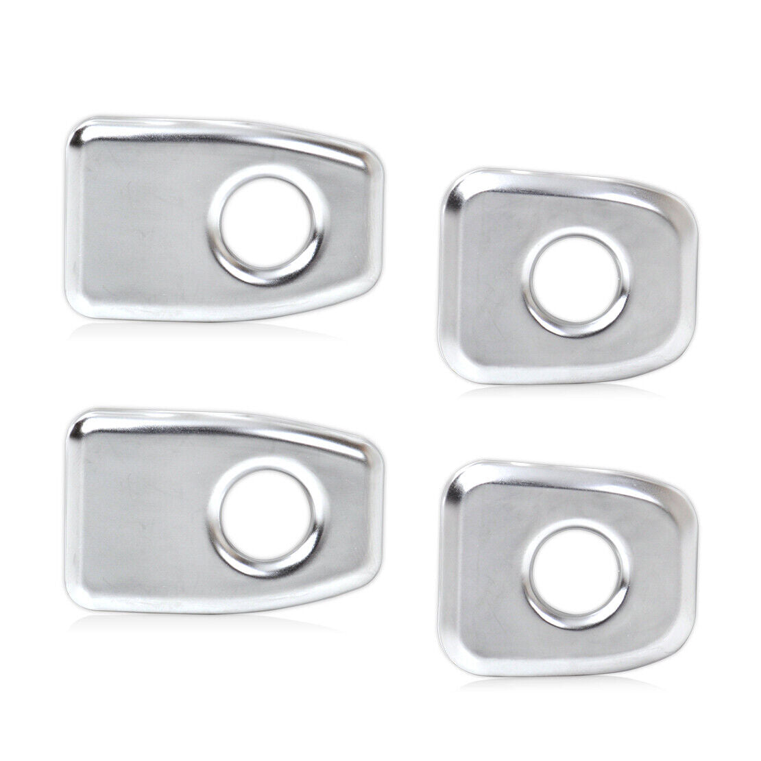 4x Matt Chrome Car Door Lock Knob Pins Cover Trim Fit For BMW X5 F15 X6 F16 Li