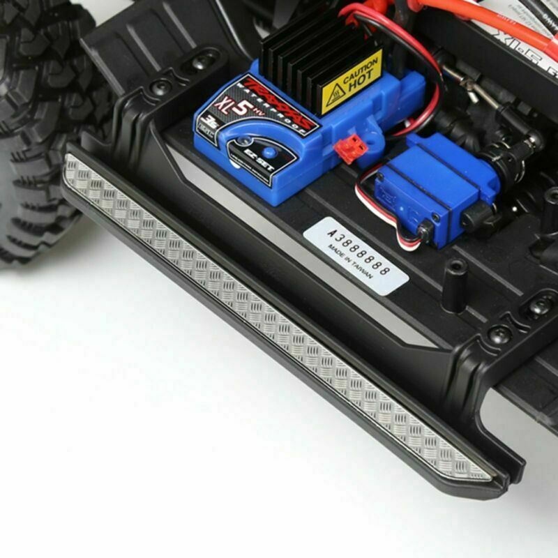 2x Nurf Bar Side Step Chequer Metal Plate Anti-Skid Board for Traxxas TRX-4 TRX4