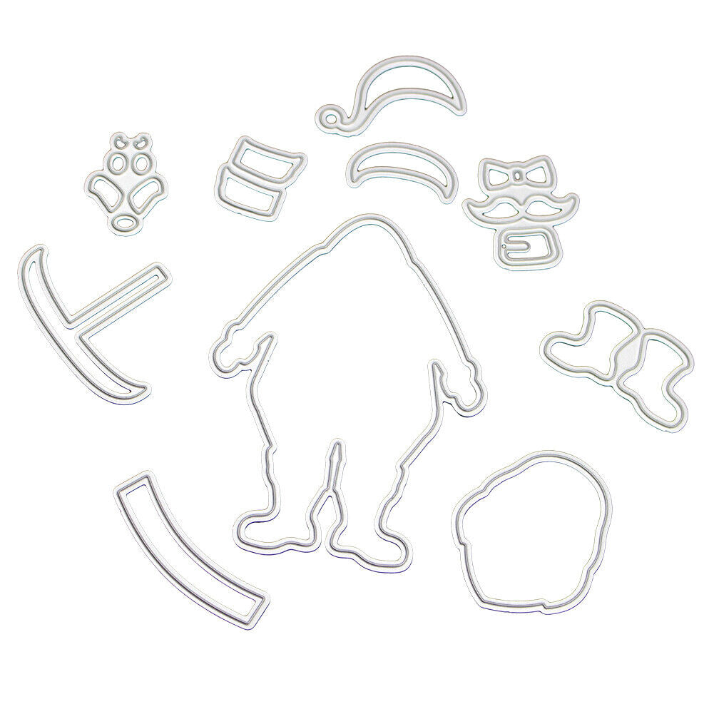 Santa Metal Die Cutting Die Stencil DIY Scrapbooking Paper Card Decor Craft