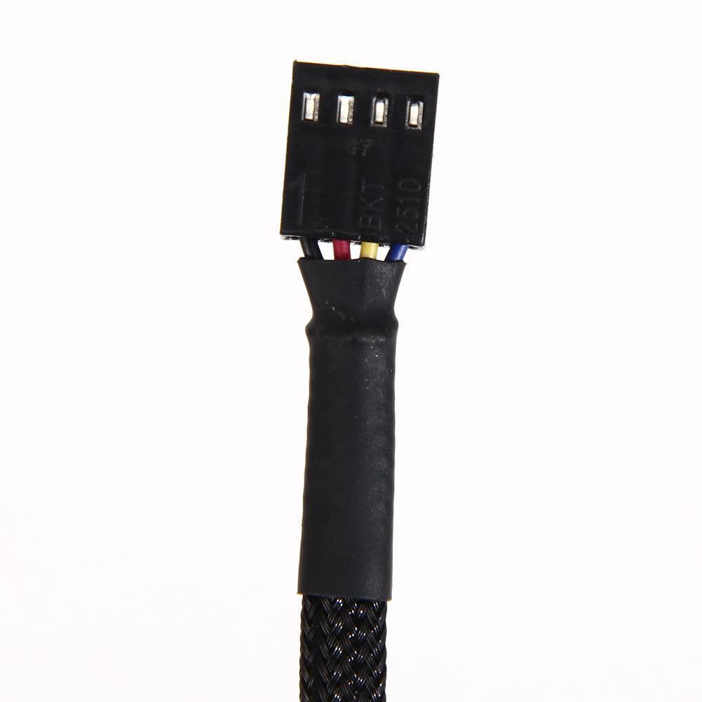12in 5PCS 4 Pin PWM Connector Case Fan Extension Power Cable for Computer