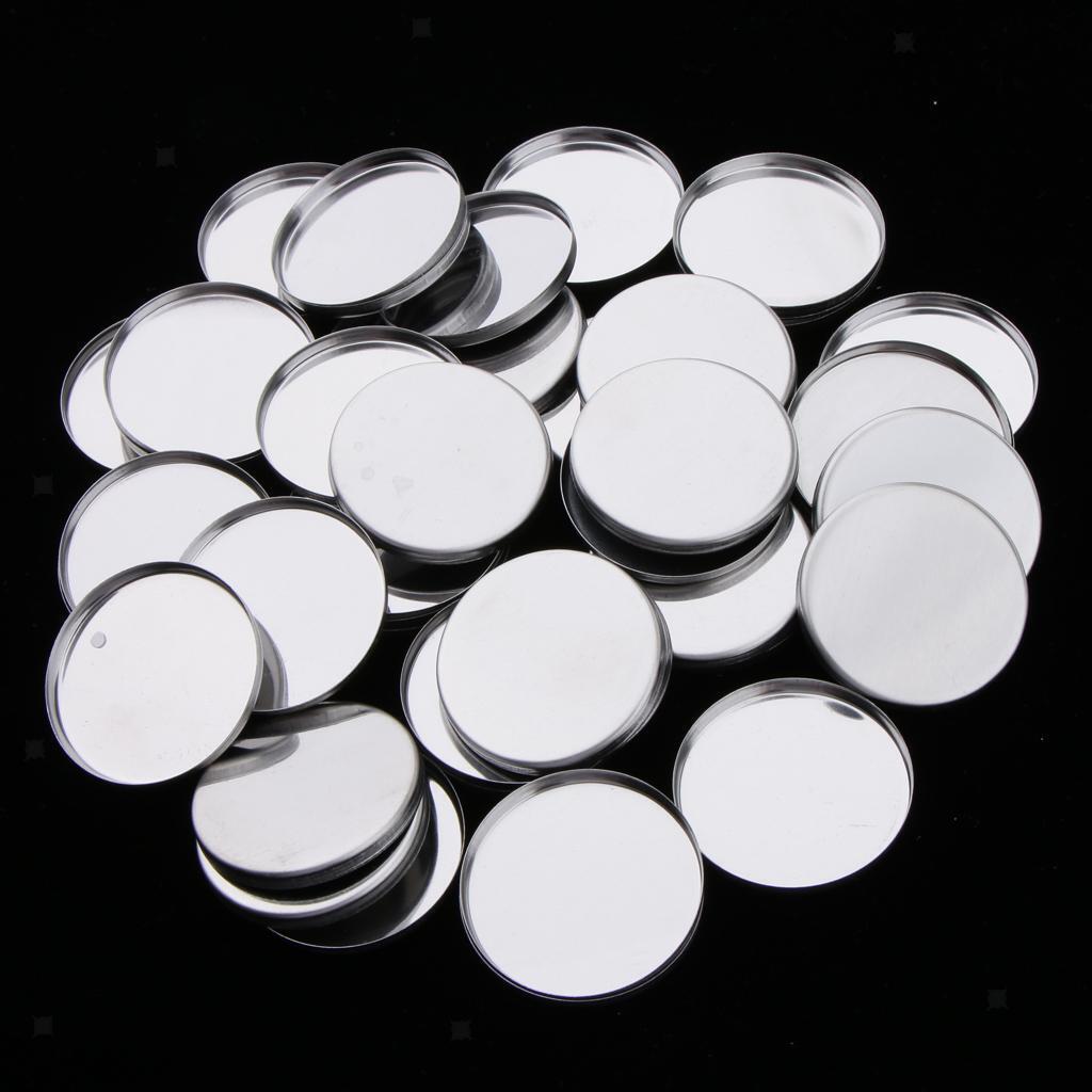 50x Round Empty  Makeup Pans 36mm for Magnetic Eyeshadow