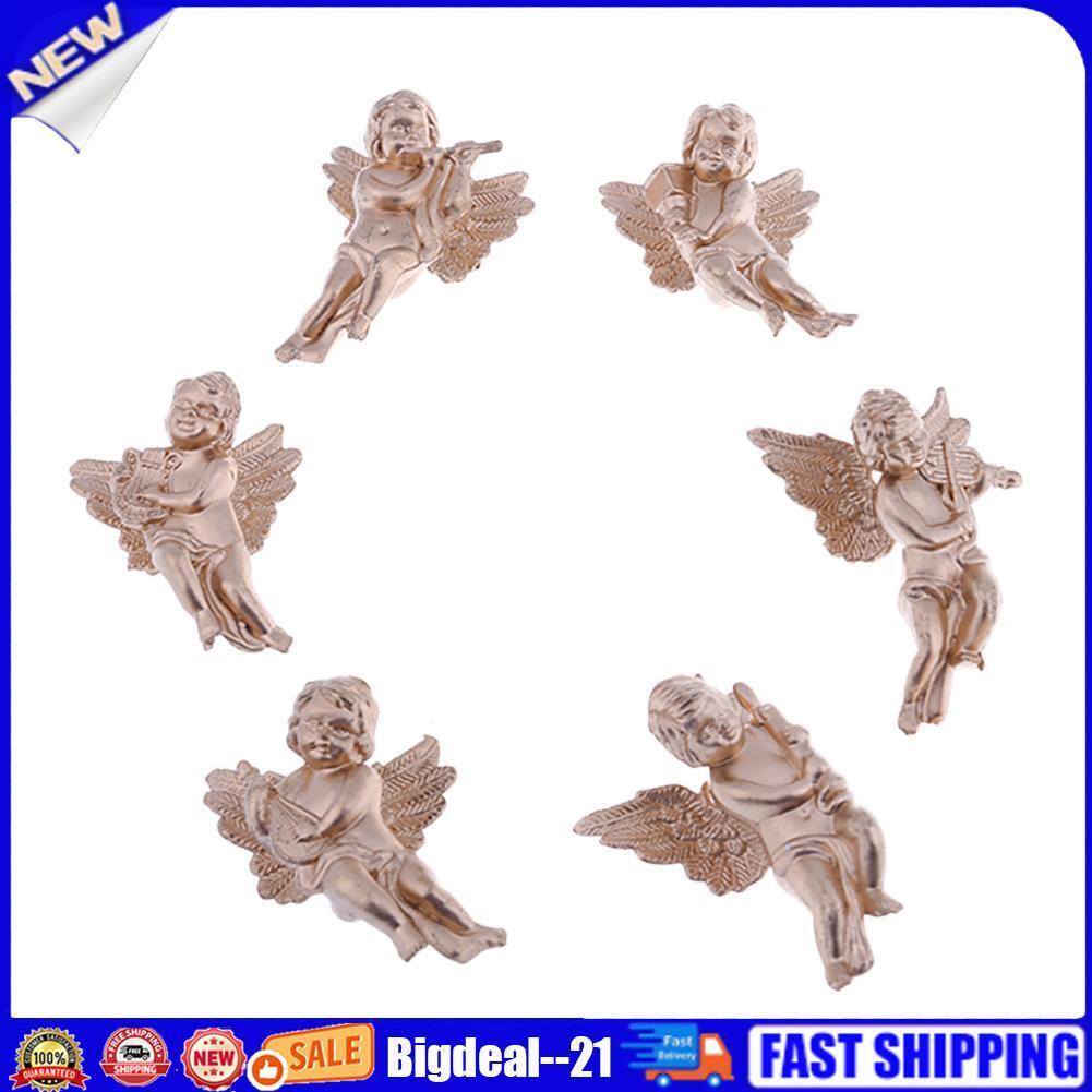 6 Kinds/Bag Angel Shaped Ornaments Wings Christmas Decorations Ornaments