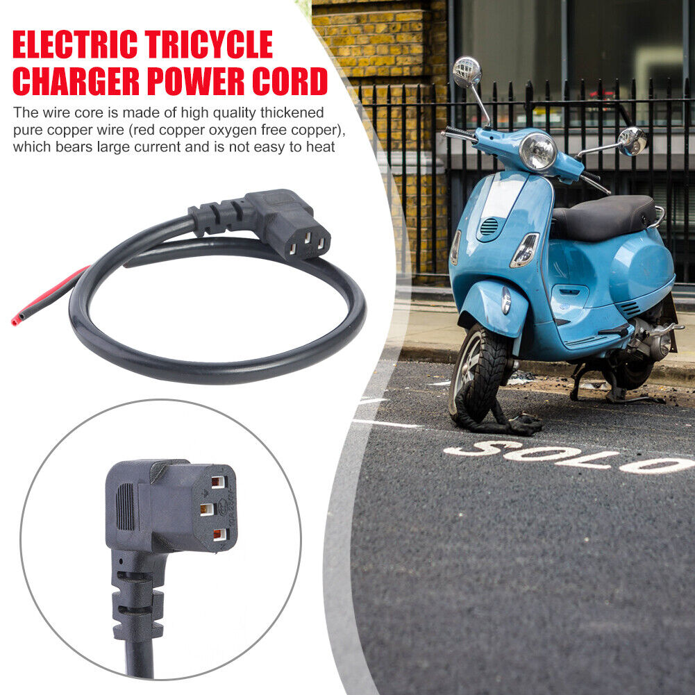 Electric Bike Charging Plug Copper Core Cable Wire Connector Accessories